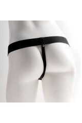 FETISH FANTASY SERIES - IMBRACATURA REGOLABILE PENE REALISTICO CON SFERE RICARICABILI E VIBRATORE 23 CM