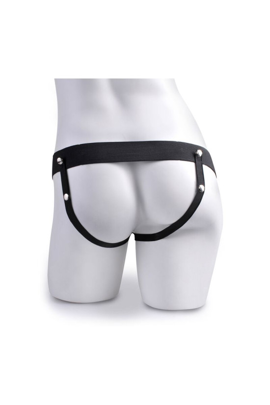 FETISH FANTASY SERIES - IMBRACATURA REGOLABILE PENE REALISTICO CON SFERE SQUIRTING 19 CM