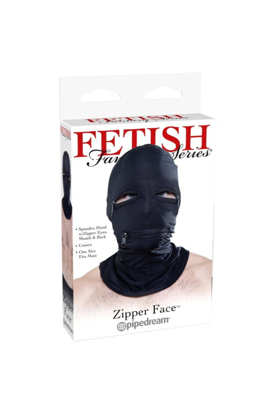 FETISH FANTASY SERIES - CAPPUCCIO CON CERNIERE NERO