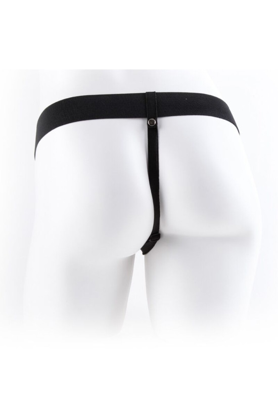 FETISH FANTASY SERIES - IMBRAGATURA REGOLABILE TELECOMANDO PENE REALISTICO CON TESTICOLI 23 CM