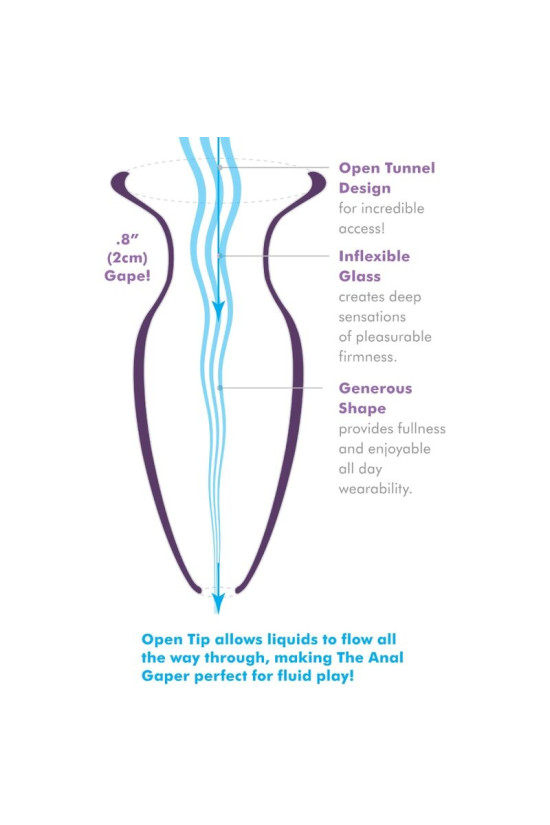 ANAL FANTASY ELITE COLLECTION - DILATATORE ANALE GAPER PER PRINCIPIANTI CRISTALLO TAGLIA S