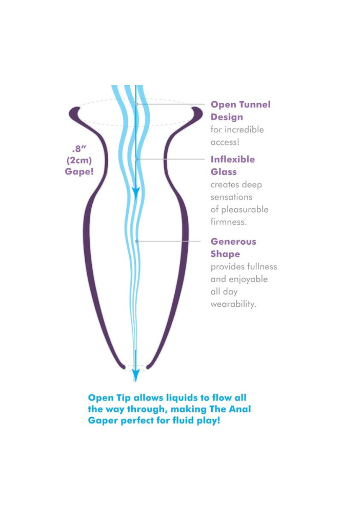 ANAL FANTASY ELITE COLLECTION - DILATATORE ANALE GAPER PER PRINCIPIANTI CRISTALLO TAGLIA S