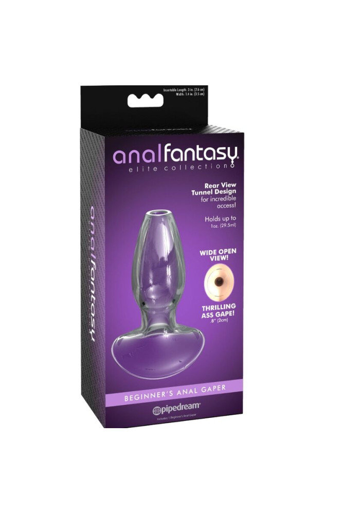 ANAL FANTASY ELITE COLLECTION - DILATATORE ANALE GAPER PER PRINCIPIANTI CRISTALLO TAGLIA S