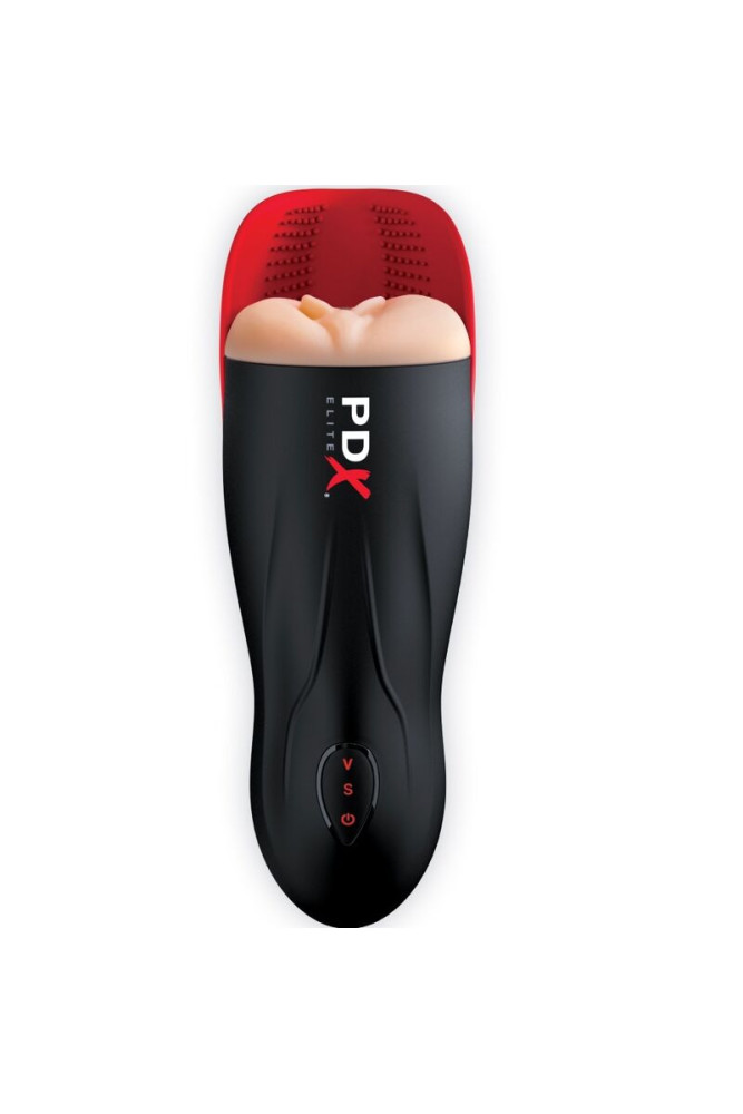 PDX ELITE - STROKER FUCK-O-MATIC VAGINA DOPPIA VIBRAZIONE PENE E TESTICOLI