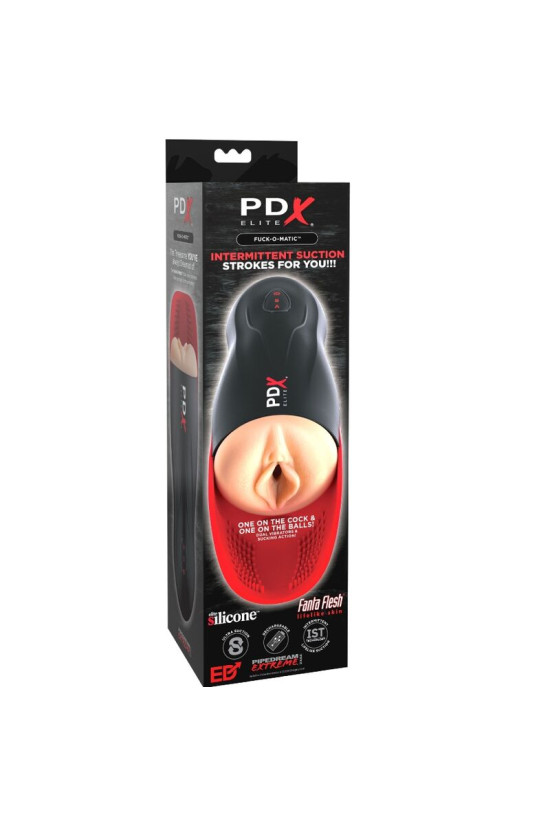 PDX ELITE - STROKER FUCK-O-MATIC VAGINA DOPPIA VIBRAZIONE PENE E TESTICOLI