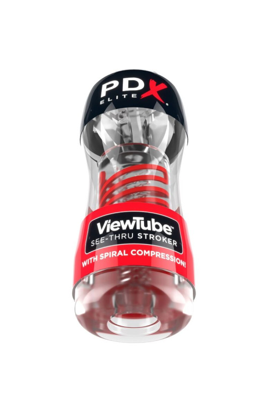 PDX ELITE - STROKER VIEWTUBE 2 COMPRESSIONE SPIRALE TRASPARENTE