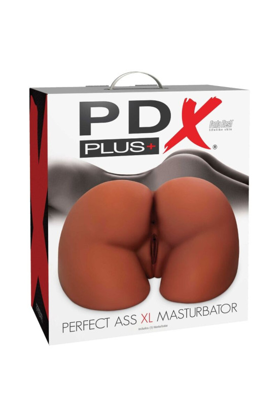 PDX PLUS - MASTURBATORE MARRONE A DOPPIA ENTRATA ASS XL PERFECT