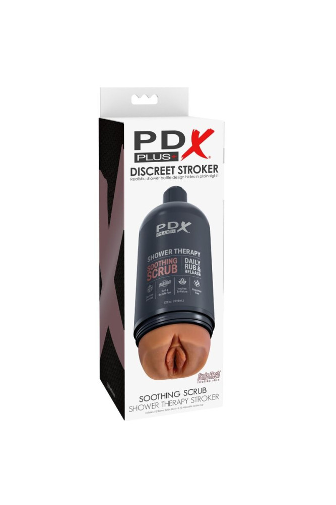 PDX PLUS - MASTURBATORE STROKER DESIGN DISCRETO DELLA BOTTIGLIA SCRUB LENITIVO SHAMPOO CANDY