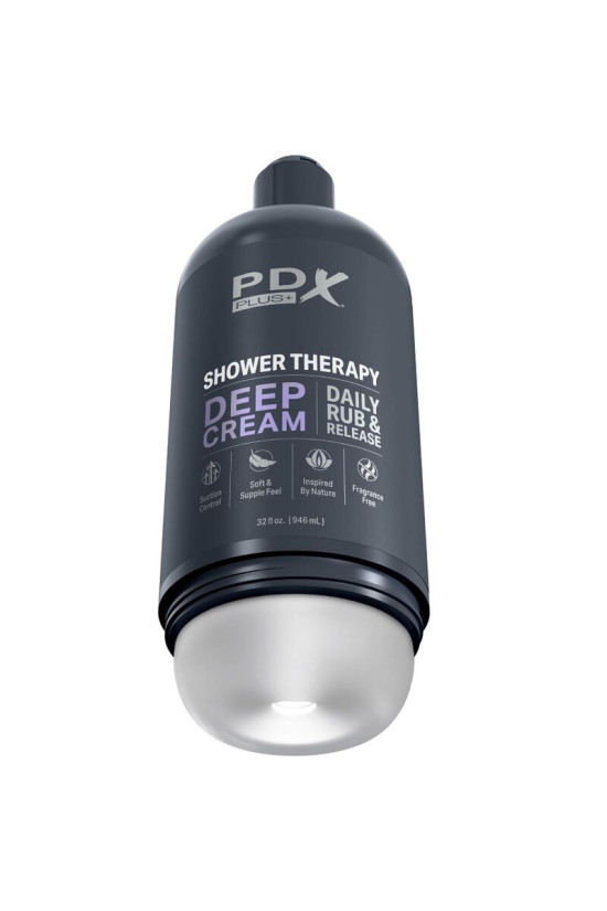 PDX PLUS - MASTURBATORE STROKER DESIGN DISCRETO IN BOTTIGLIA DI SHAMPOO CON CREMA PROFONDA