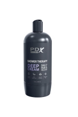 PDX PLUS - MASTURBATORE STROKER DESIGN DISCRETO IN BOTTIGLIA DI SHAMPOO CON CREMA PROFONDA