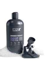PDX PLUS - MASTURBATORE STROKER DESIGN DISCRETO IN BOTTIGLIA DI SHAMPOO CON CREMA PROFONDA