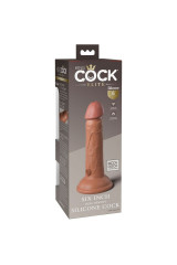 KING COCK - ELITE DILDO REALISTICO IN SILICONE 15.2 CM CARAMEL