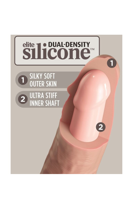 KING COCK - ELITE DILDO REALISTICO IN SILICONE 15.2 CM