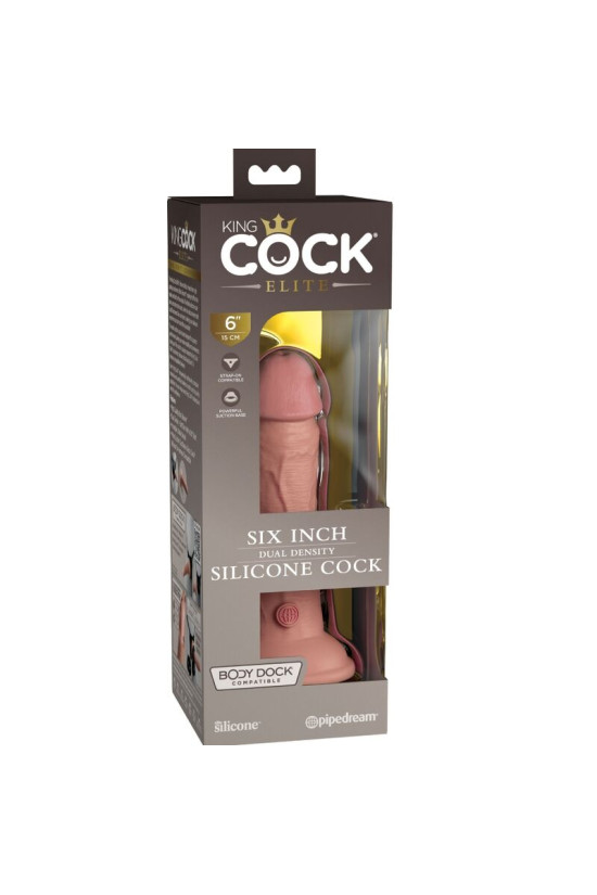 KING COCK - ELITE DILDO REALISTICO IN SILICONE 15.2 CM
