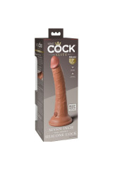 KING COCK - ELITE DILDO REALISTICO IN SILICONE 17.8 CM CARAMEL