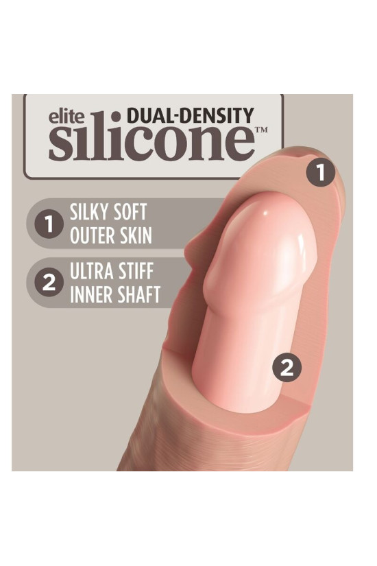 KING COCK - ELITE DILDO REALISTICO IN SILICONE 17.8 CM