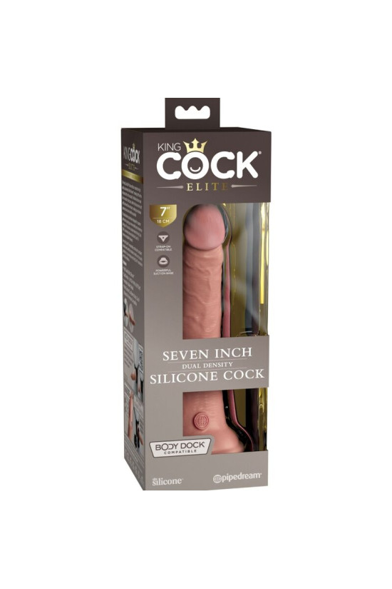 KING COCK - ELITE DILDO REALISTICO IN SILICONE 17.8 CM