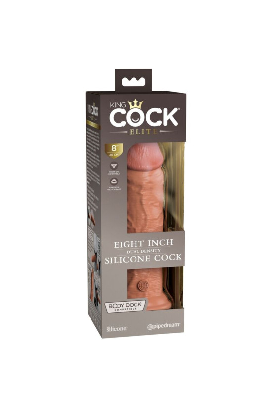 KING COCK - ELITE DILDO REALISTICO IN SILICONE 20.3 CM CARAMEL