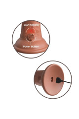 KING COCK - ELITE DILDO REALISTICO VIBRANTE E SILICONE 15.2 CM CARAMEL