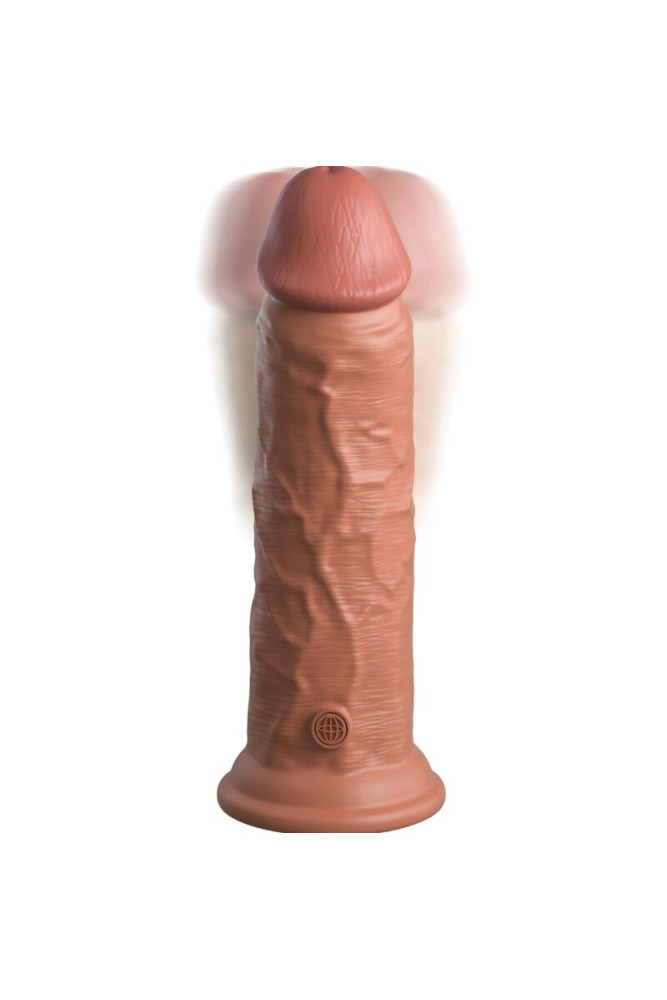 KING COCK - ELITE DILDO REALISTICO VIBRANTE E SILICONE 20.3 CM CARAMEL