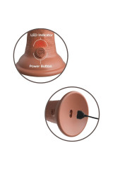 KING COCK - ELITE DILDO REALISTICO VIBRANTE E SILICONE 20.3 CM CARAMEL