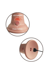 KING COCK - ELITE DILDO REALISTICO VIBRANTE E SILICONE 20.3 CM