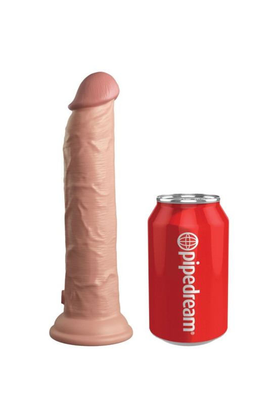 KING COCK - ELITE VIBRATORE DILDO REALISTICO E TELECOMANDO IN SILICONE 23 CM