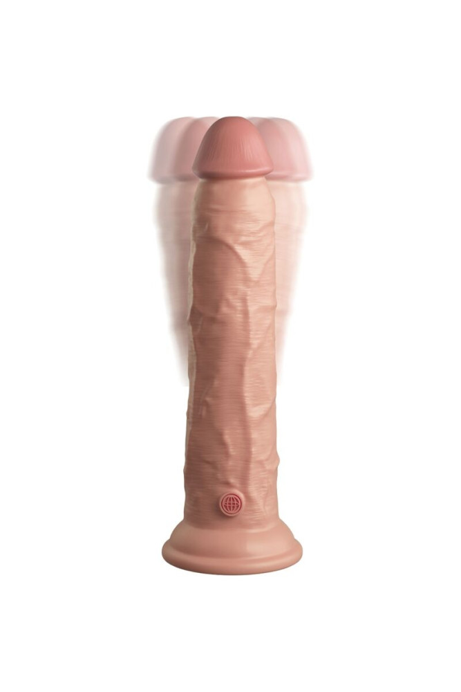KING COCK - ELITE VIBRATORE DILDO REALISTICO E TELECOMANDO IN SILICONE 23 CM