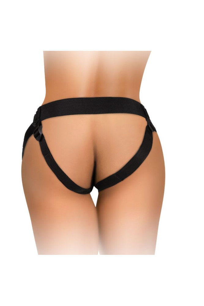 KING COCK - ELITE KIT IMBRACATURA REGOLABILE DELUXE ANELLO CON TESTICOLI E DILDO 20.3 CM