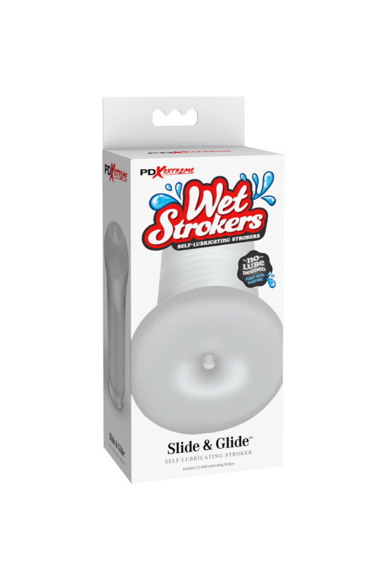 FETISH FANTASY EXTREME - MASTURBADOR MASCHILE IN SILICONE TRASPARENTE SLIDE & GLIDE