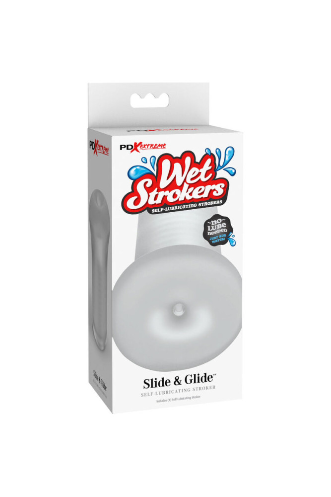 FETISH FANTASY EXTREME - MASTURBADOR MASCHILE IN SILICONE TRASPARENTE SLIDE & GLIDE