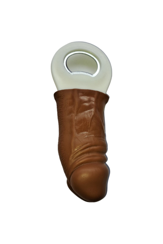 DIABLO PICANTE - APRIPENE IN GOMMA MARRONE A FORMA DI PENE