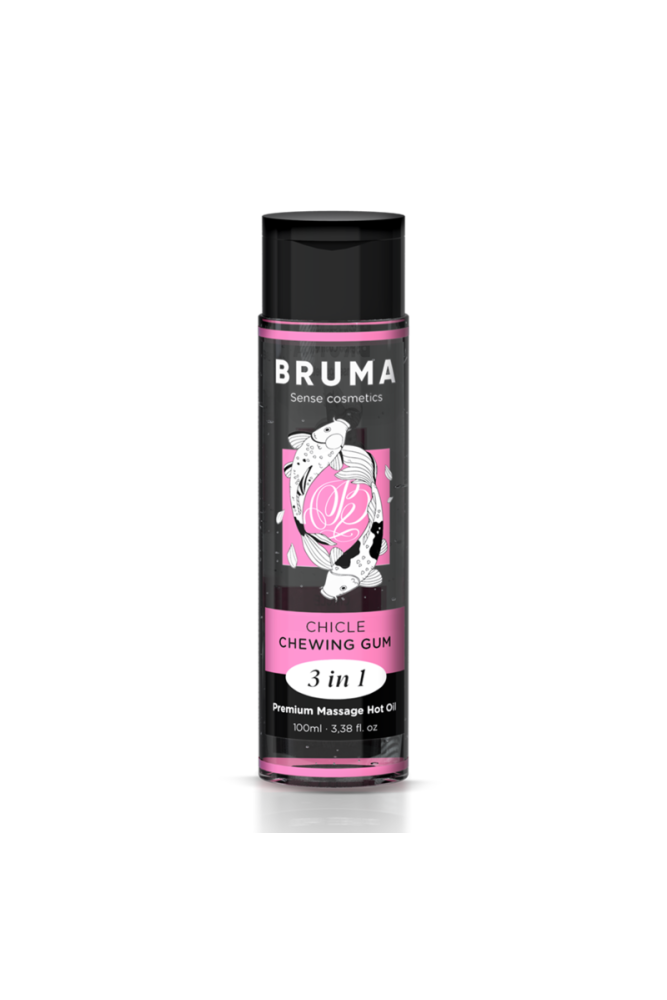 BRUMA - OLIO DA MASSAGGIO PREMIUM EFFETTO CALORE SAPORE GOMMA 3 IN 1 - 100 ML