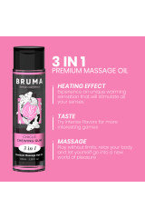 BRUMA - OLIO DA MASSAGGIO PREMIUM EFFETTO CALORE SAPORE GOMMA 3 IN 1 - 100 ML