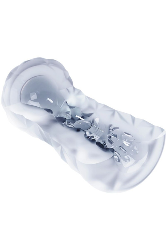 PRETTY LOVE - MASTURBATORE MASCHILE FANTASY CON SPIRALE INTERNA E SFERE TRASPARENTI