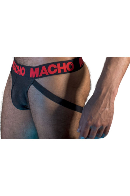 MACHO - MX26X2 JOCK NERO/ROSSO S