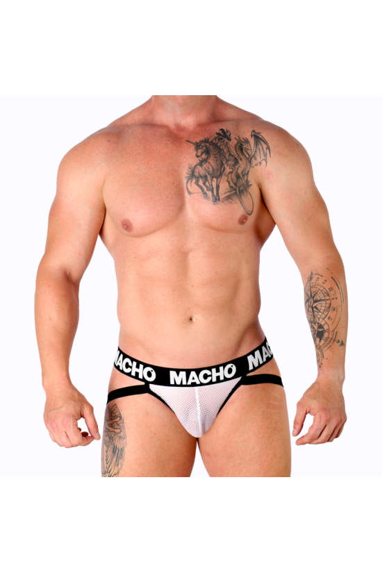 MACHO - MX26X1 JOCK GRID BIANCO L