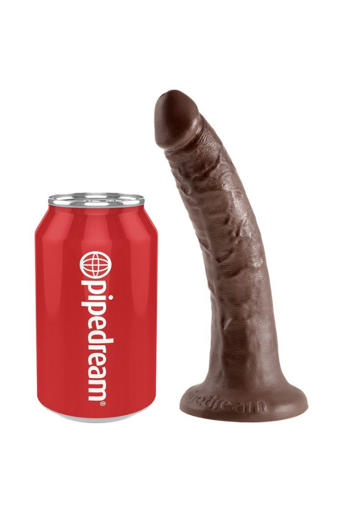 KING COCK - 7 DILDO CIOCCOLATO 17.8 CM