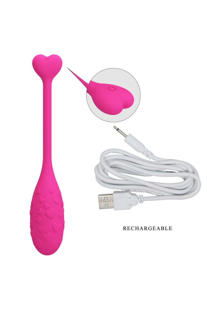 PRETTY LOVE - UOVO VIBRANTE PINK FISHER CONTROLLATO DA APP