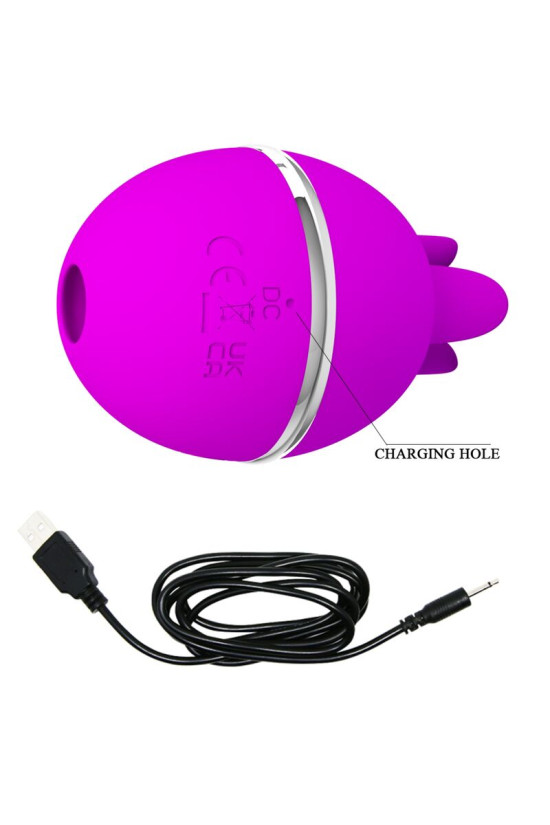 PRETTY LOVE - VIBRATORE IN SILICONE TONDO VIOLA GEMINI BALL