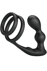 PRETTY LOVE - ANELLO PER PENE MARSHALL CON PLUG ANALE VIBRANTE CON TELECOMANDO