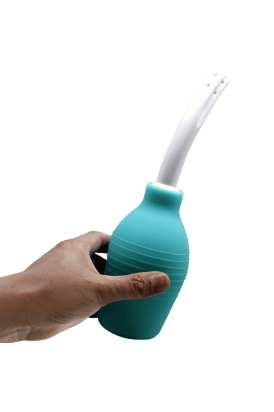 MR PLAY - DOCCIA ANALE IN GOMMA BLU PERA