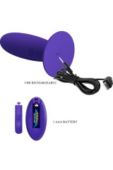 PRETTY LOVE - YOUTH PLUG VIBRATORE ANALE TELECOMANDO VIOLETTO