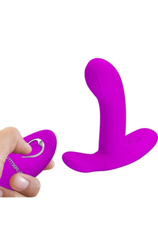 PRETTY LOVE - MASSAGGIATORE PER CLITORIDE GERI TELECOMANDO ROSA