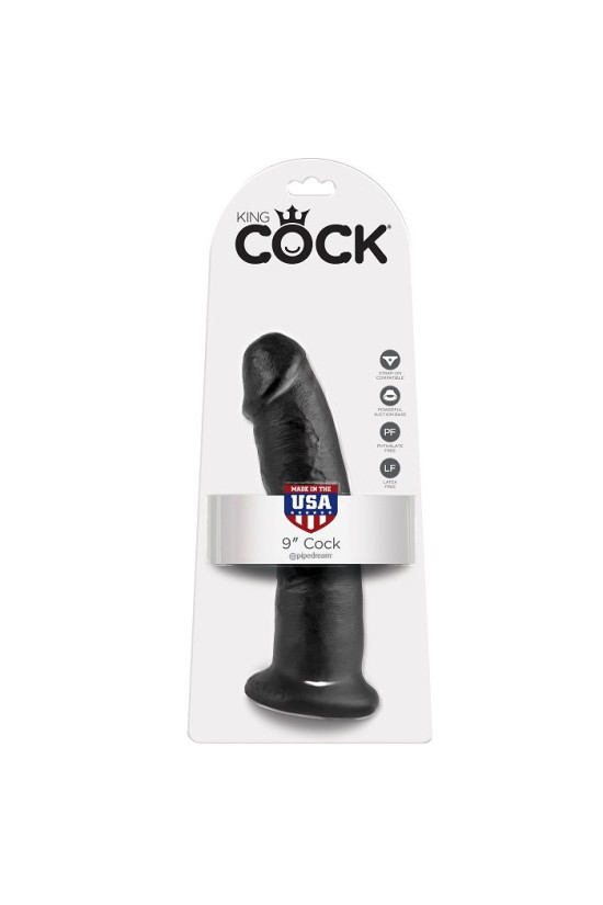KING COCK - 9 DILDO NERO 22.9 CM