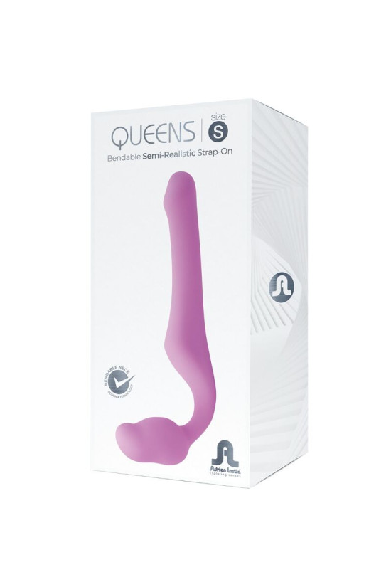 ADRIEN LASTIC - QUEENS STRAP-ON FLESSIBILE ROSA TAGLIA S