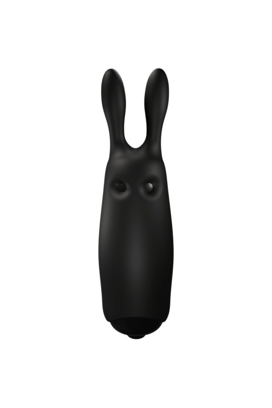 ADRIEN LASTIC - VIBRATORE CONIGLIO NERO TASCABILE IN LASTIC