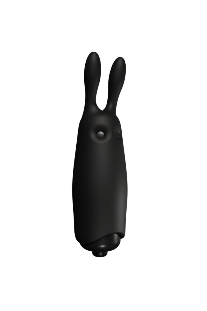 ADRIEN LASTIC - VIBRATORE CONIGLIO NERO TASCABILE IN LASTIC