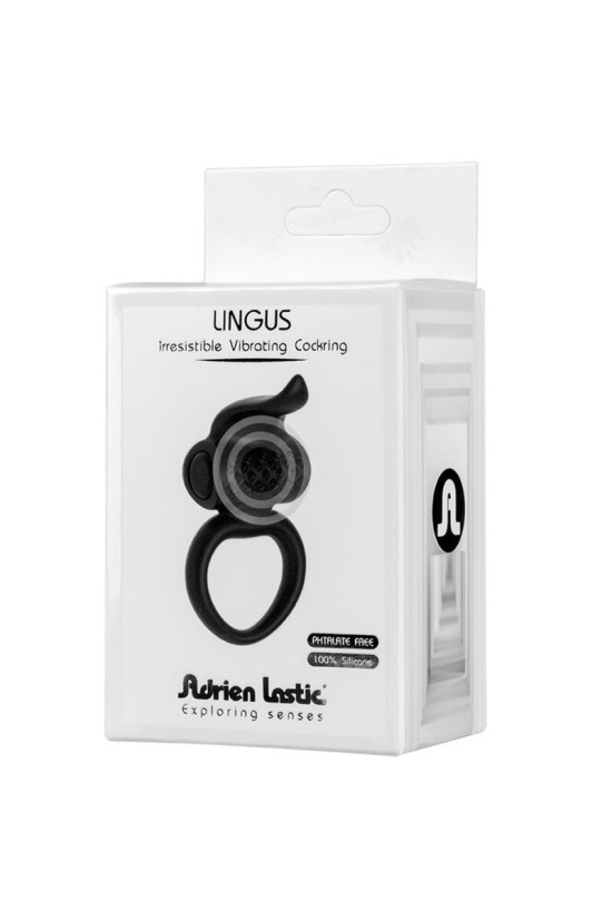 ADRIEN LASTIC - ANELLO VIBRATORE LINGUS NERO