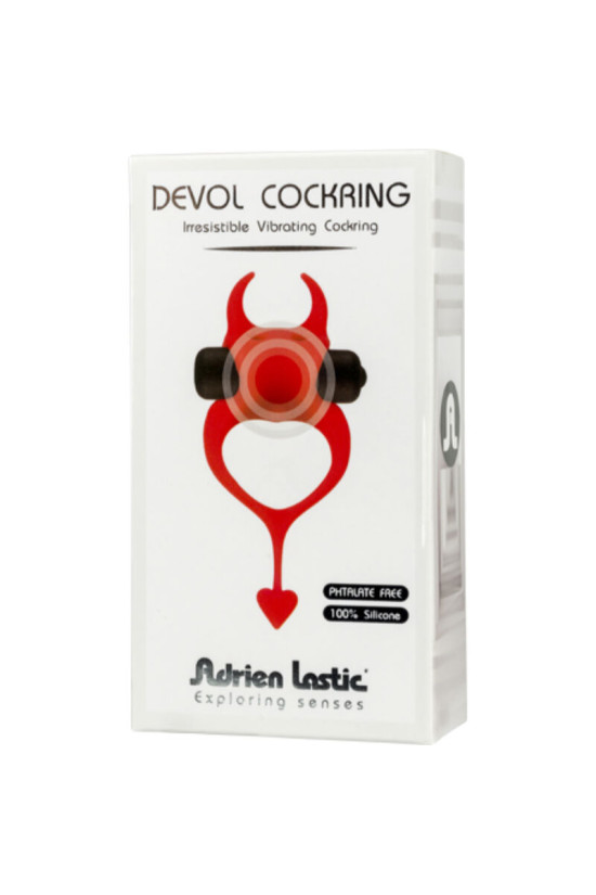 ADRIEN LASTIC - ANELLO VIBRATORE DEVOL COCKRING ROSSO